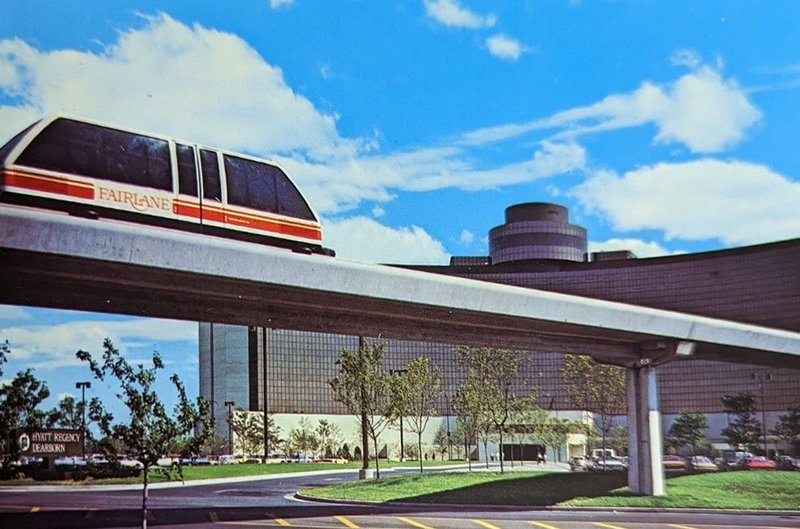 Fairlane Town Center - 1976 Monorail - Long Gone (newer photo)